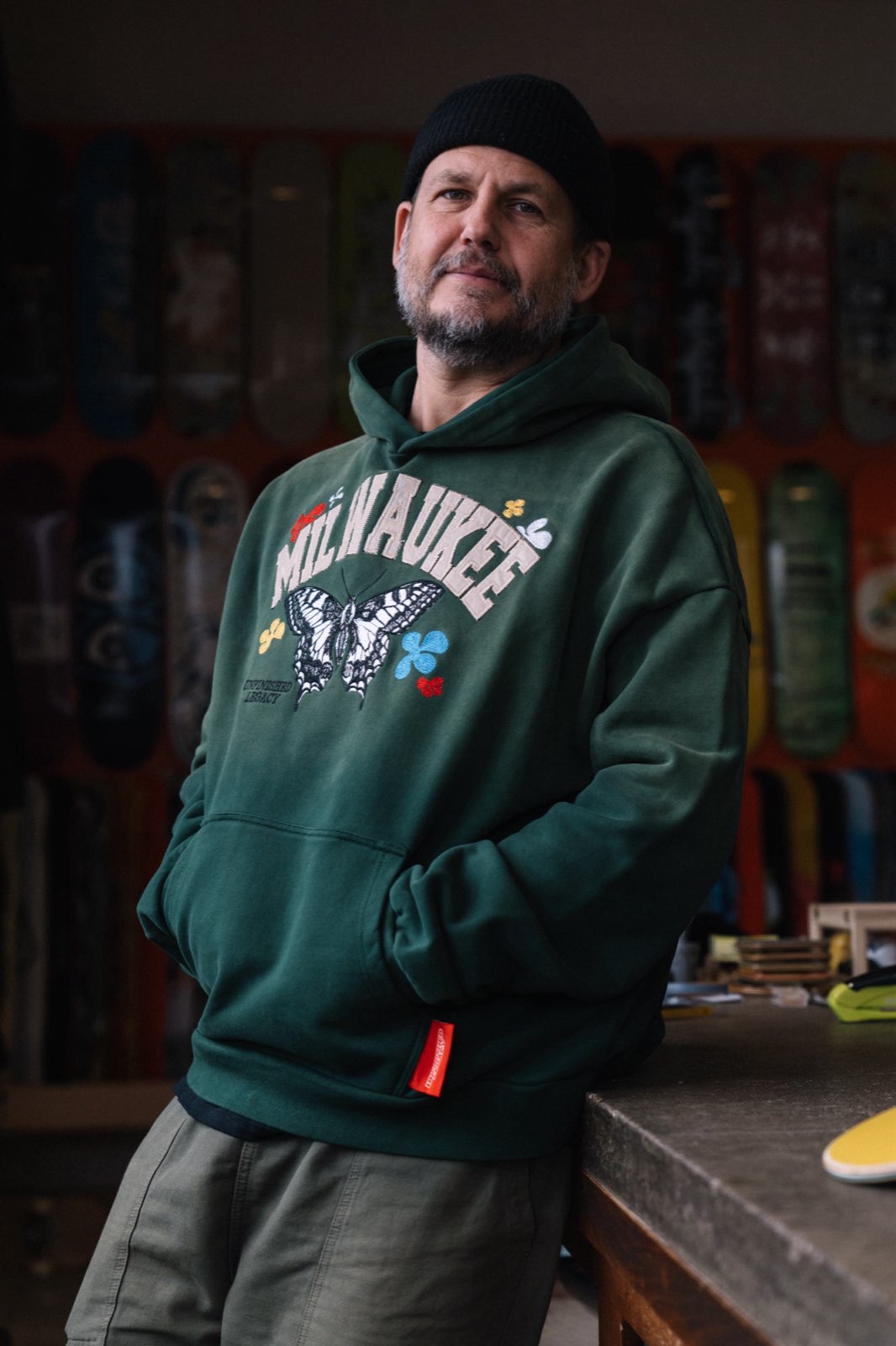 Aaron, Milwaukee shop